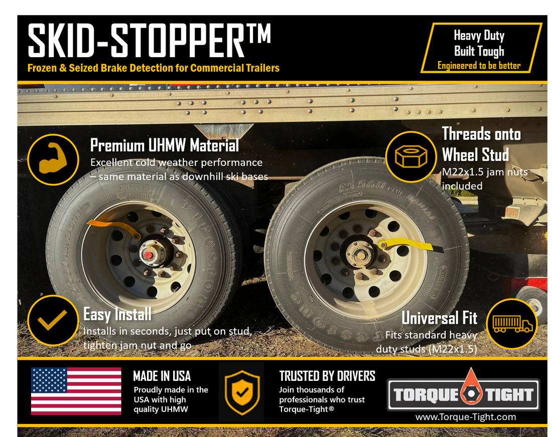 Frozen Trailer Brakes: How to Detect a Locked Wheel Before It Destroys a Tire | Torque-Tight