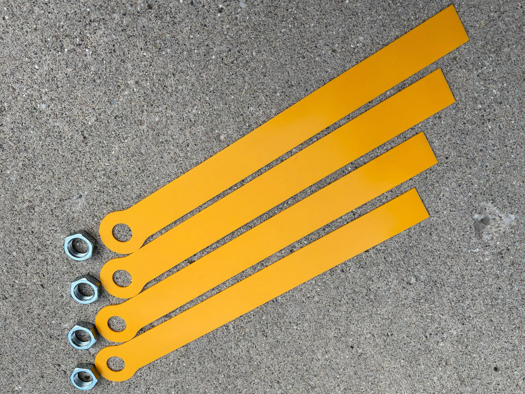 4-Pack Skid-Stopper Trailer Wheel Skid Indicators with M22x1.5 Jam Nuts