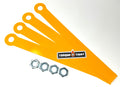 4-Pack Skid-Stopper Trailer Wheel Skid Indicators with M22x1.5 Jam Nuts
