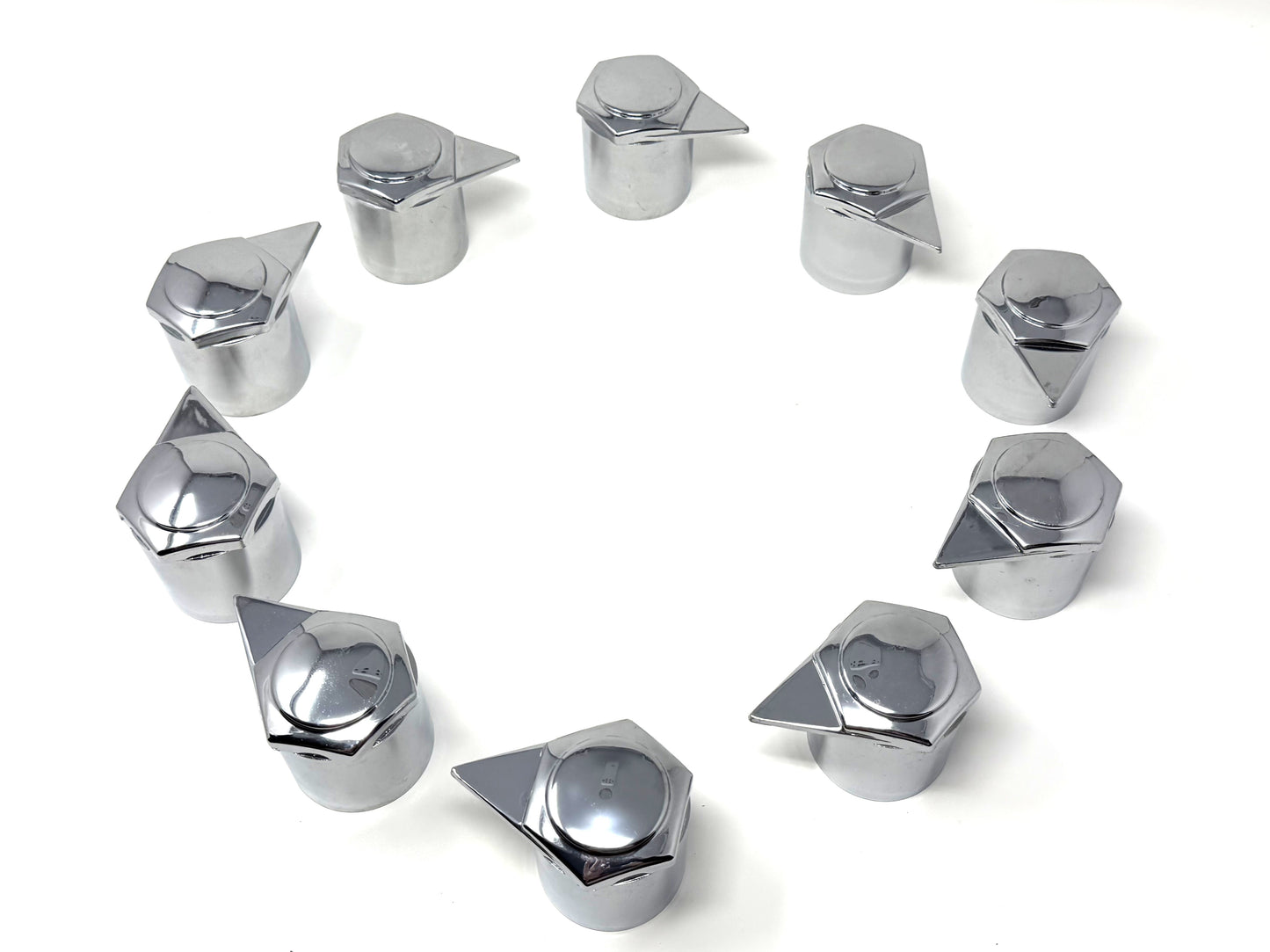 Chrome Lug Nut Indicators with Dust Cap | 33mm | 10-Pack