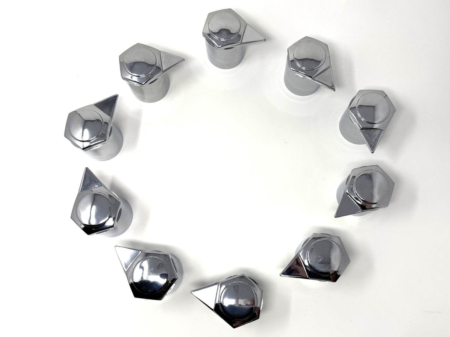 Chrome Lug Nut Indicators with Dust Cap | 33mm | 10-Pack